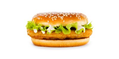 Burger avec du filet de poulet